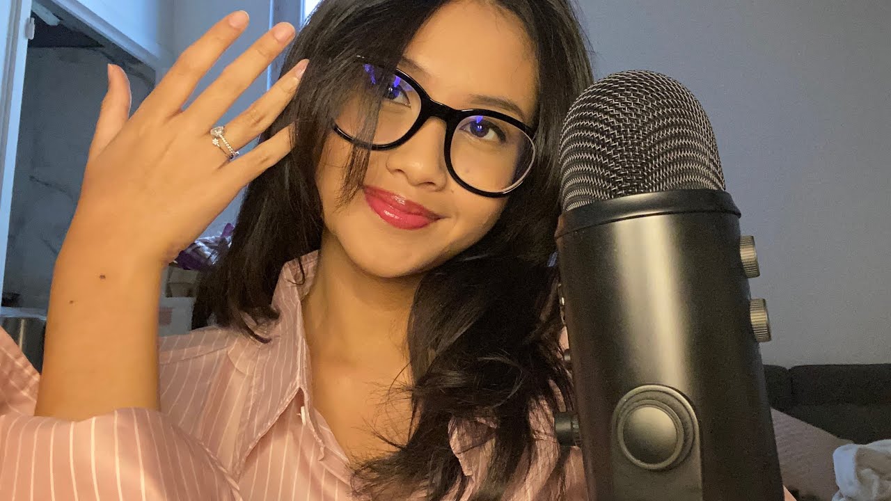 ASMR whispered ramble + tapping assortment (I’m engaged!! 💍)