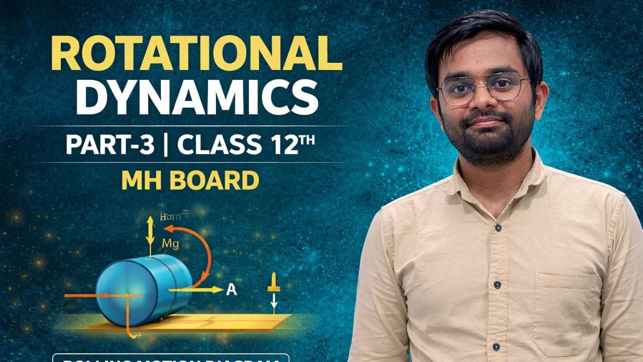 Rotational Dynamics part -3 class 12th MH Board 
