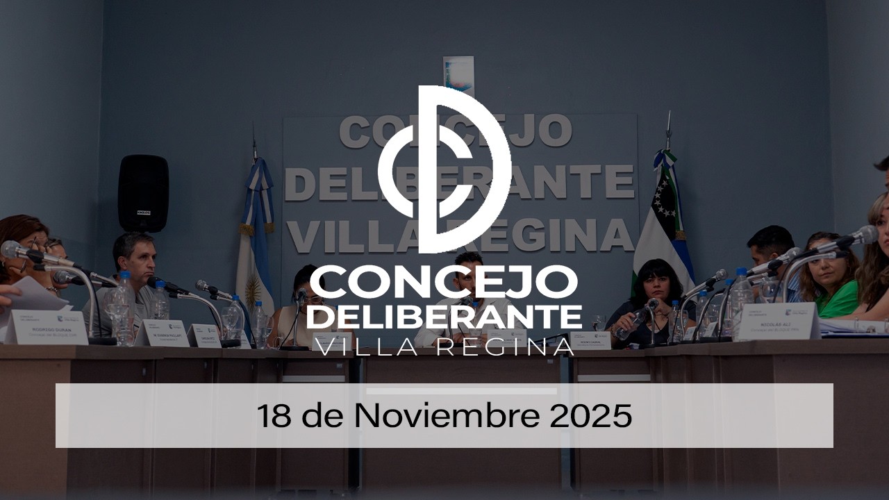 Concejo Deliberante de Villa Regina - Sesión Ordinaria 18 de Noviembre de 2025