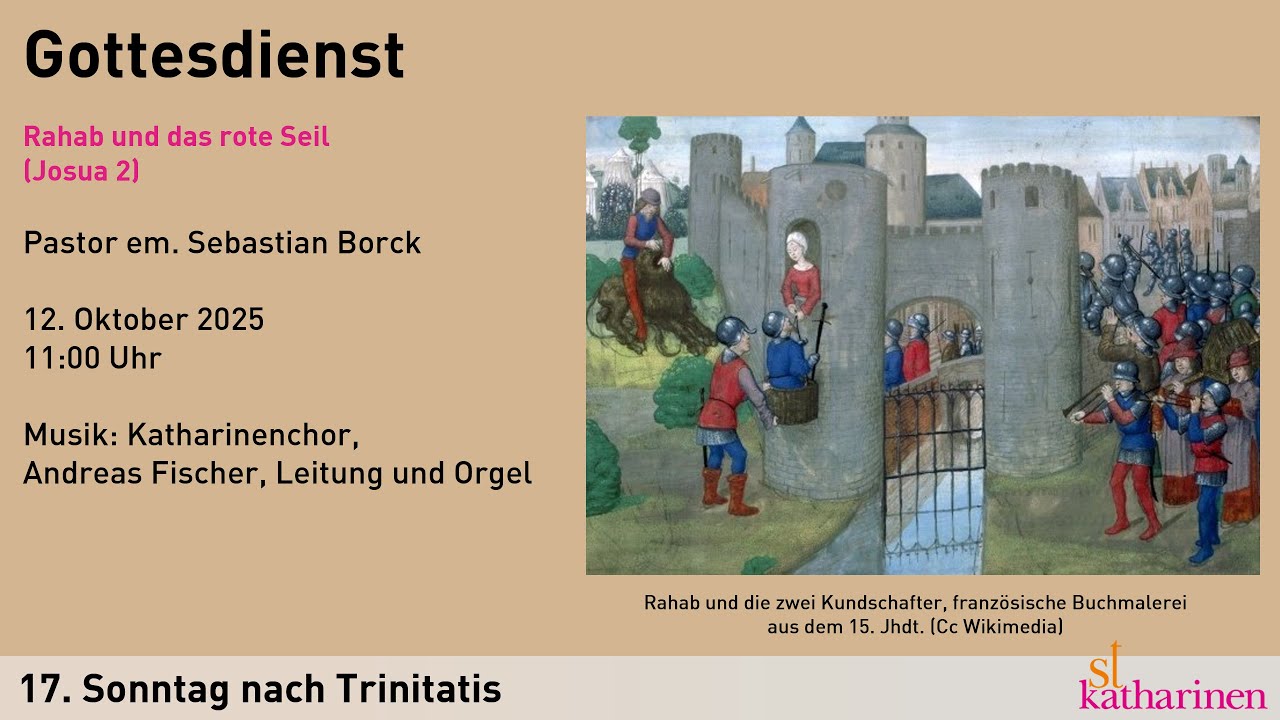 Gottesdienst am 17. Sonntag nach Trinitatis