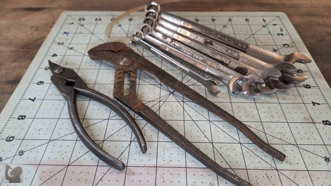 Multiple Hand Tools Cleaned Up