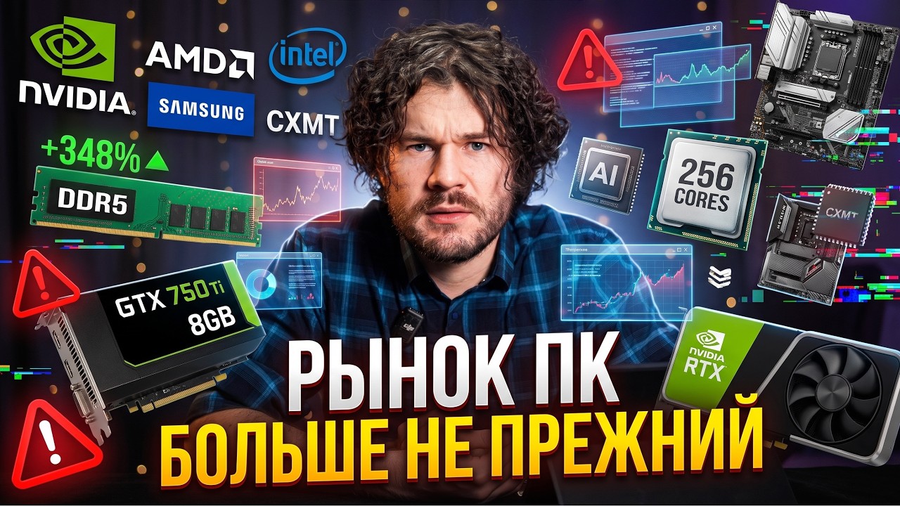 AMD показала 256 ядер, NVIDIA темнит с температурами, а память ушла в космос | Новости #9