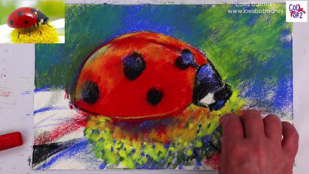 Colorz Soft Pastels are on hands' of Artist Loes Botman