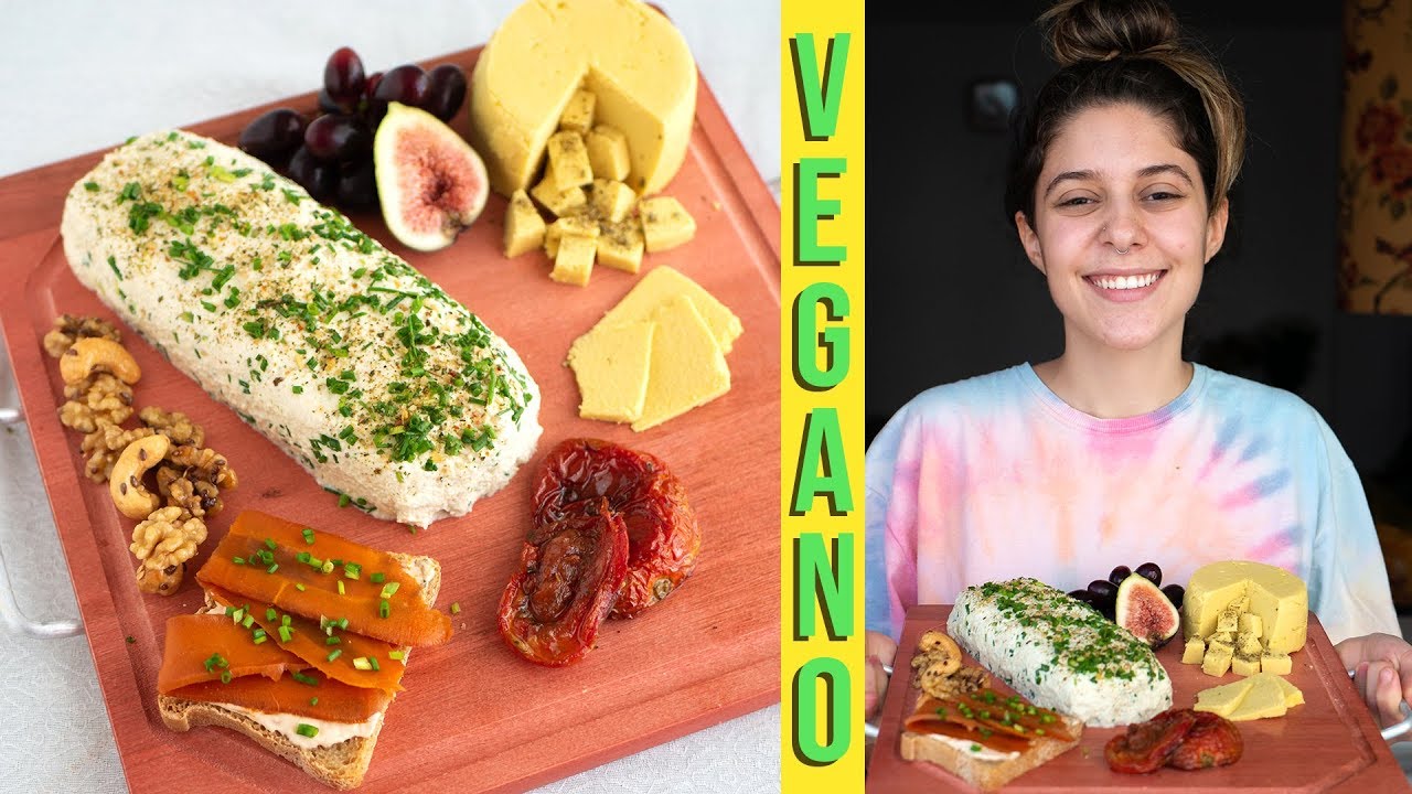 TÁBUA DE FRIOS VEGANA | 2 Queijos, Salmão Defumado, Tomate Seco
