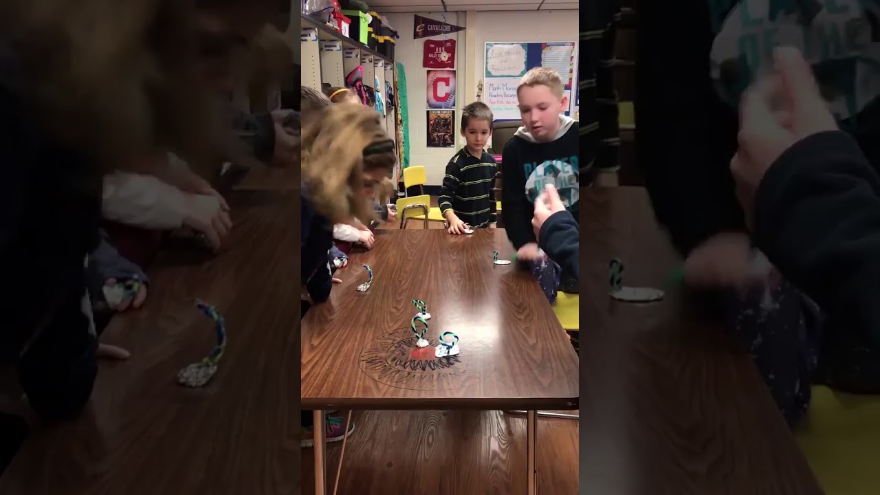 Full week of Olympic stations and STEM events! Today&rsquo;s event was curling!