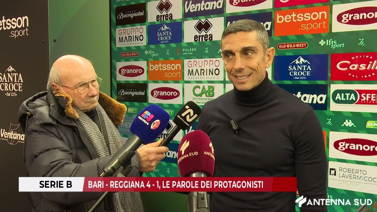 14 MARZO 2026 -  SERIE B BARI - REGGIANA 4 - 1, LE PAROLE DEI PROTAGONISTI