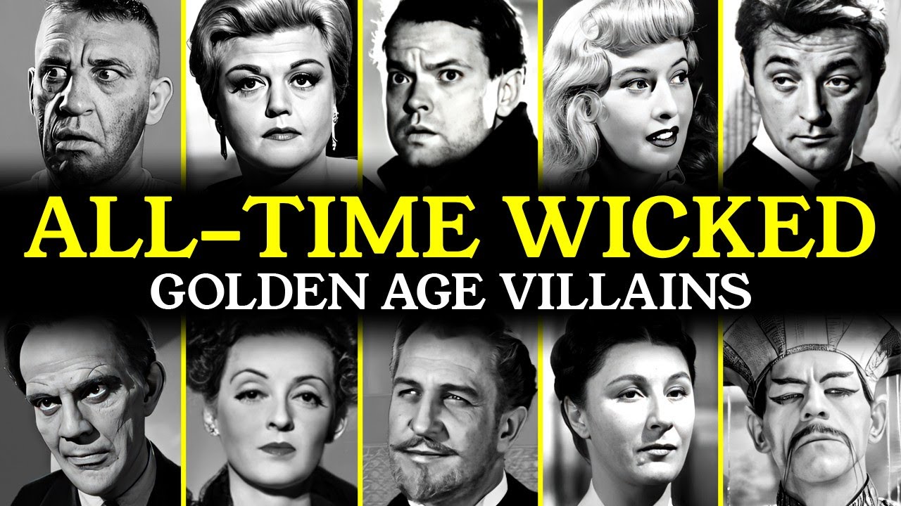 20 Most WICKED Villains of Golden Age Hollywood Movie History