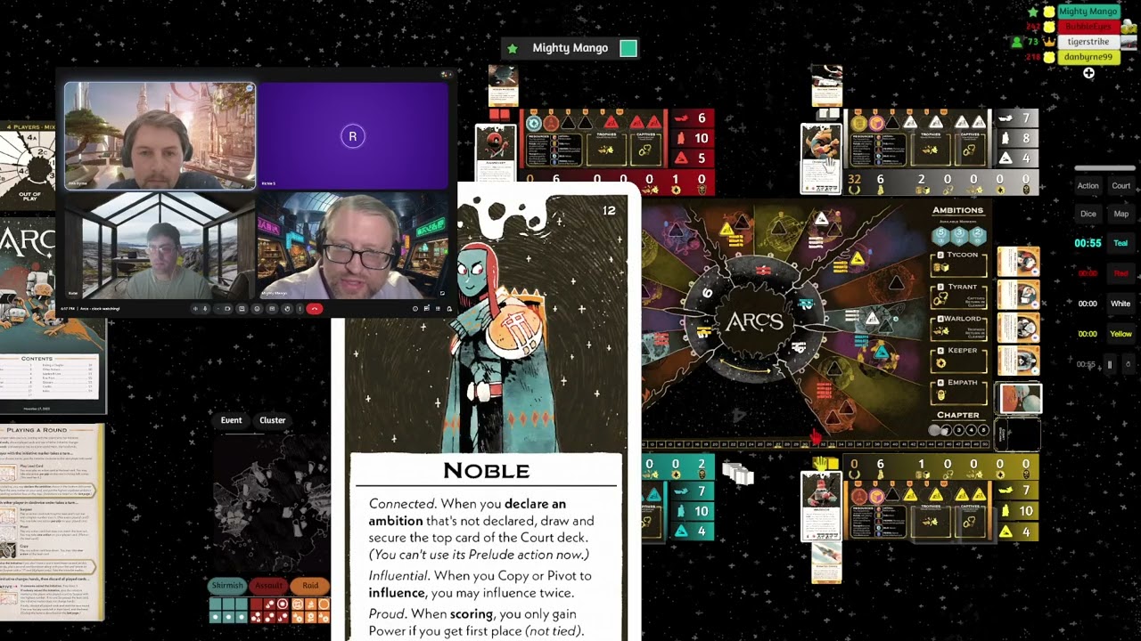 Leaders taking the lead from each other until the end! Game Night playthrough Monday Night Arcs!