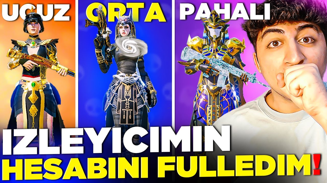 UCUZ, ORTA, PAHALI HESAP FULLEME! | PUBG Mobile