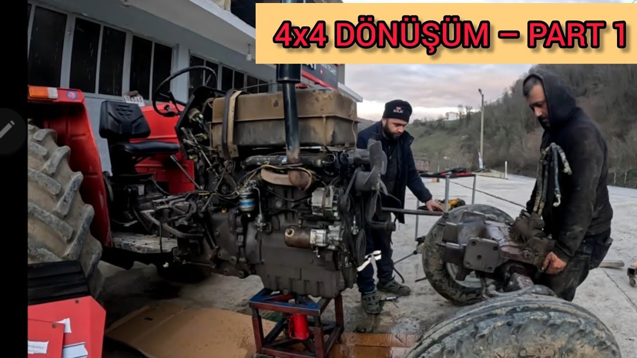 Massey Ferguson 2 Çekerden 4x4’e Dönüşüyor | 2WD to 4x4 Conversion (Part 1)