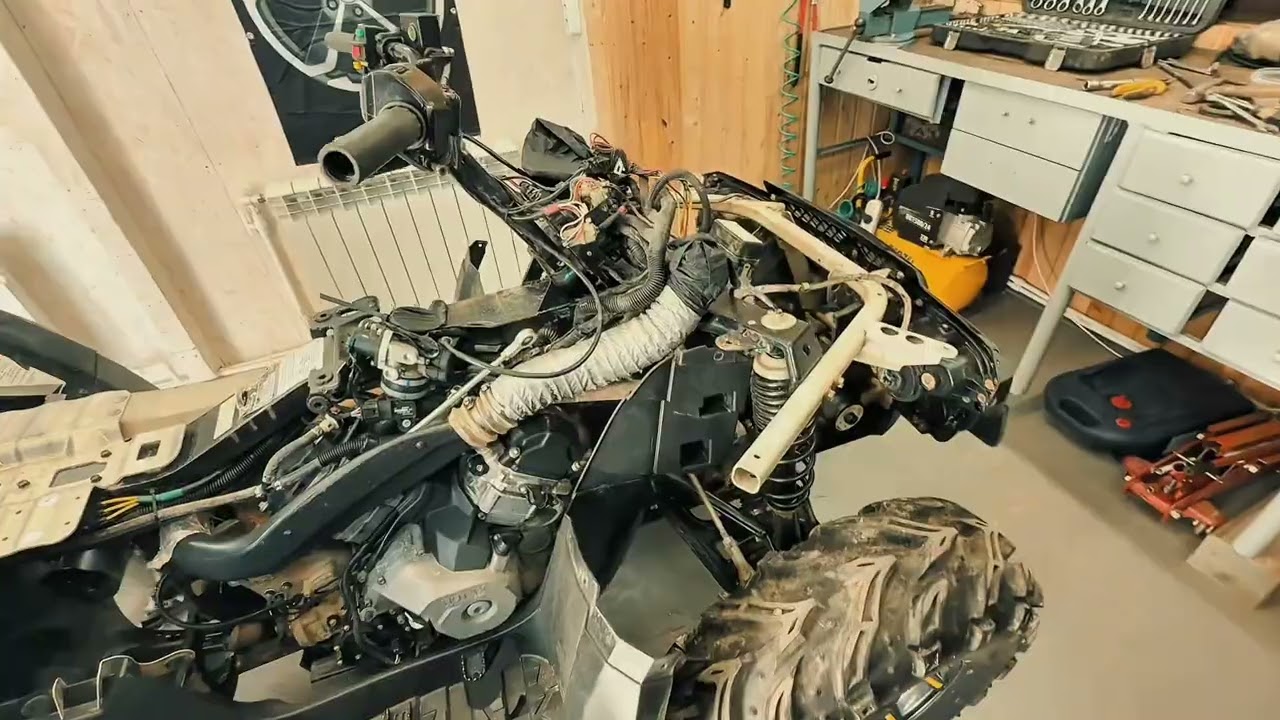 Установка усилителя руля на квадроцикл Brp outlander G1