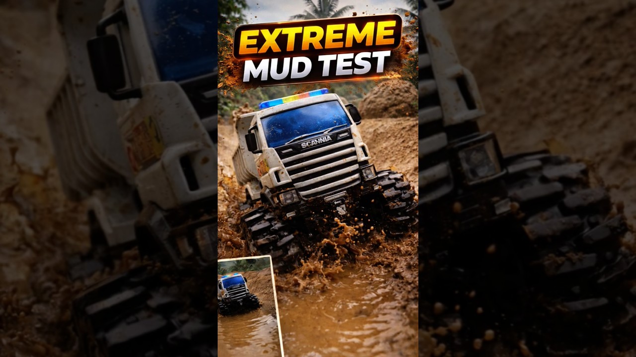 RC Monster Truck EXTREME Mud Test 💥 Ultimate Off-Road Water Challenge! #rcracing