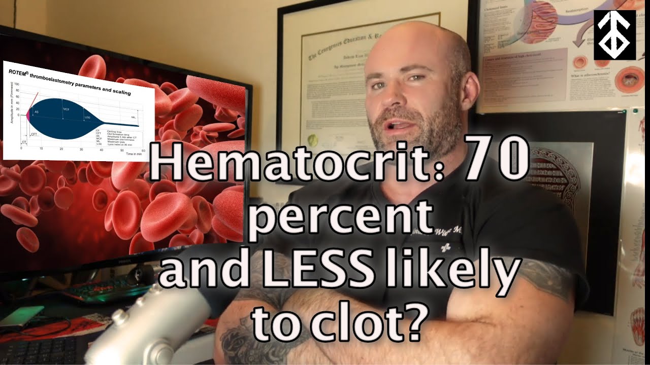 Does a high hematocrit change your blood's clotting profile? High altitude vs TRT?