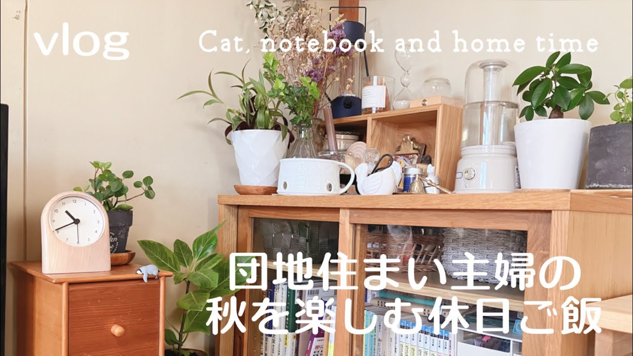 お家篭り主婦の秋を楽しむ休日ご飯／お家カフェ／お一人様呑み／団地でも居心地よく／vlog／ママも1人の時間を楽しむ