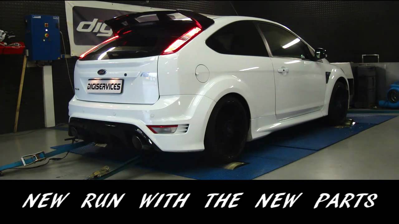 Reprogrammation moteur Ford focus 2 RS 306cv @ 425cv DIGI 400 dyno Digiservices