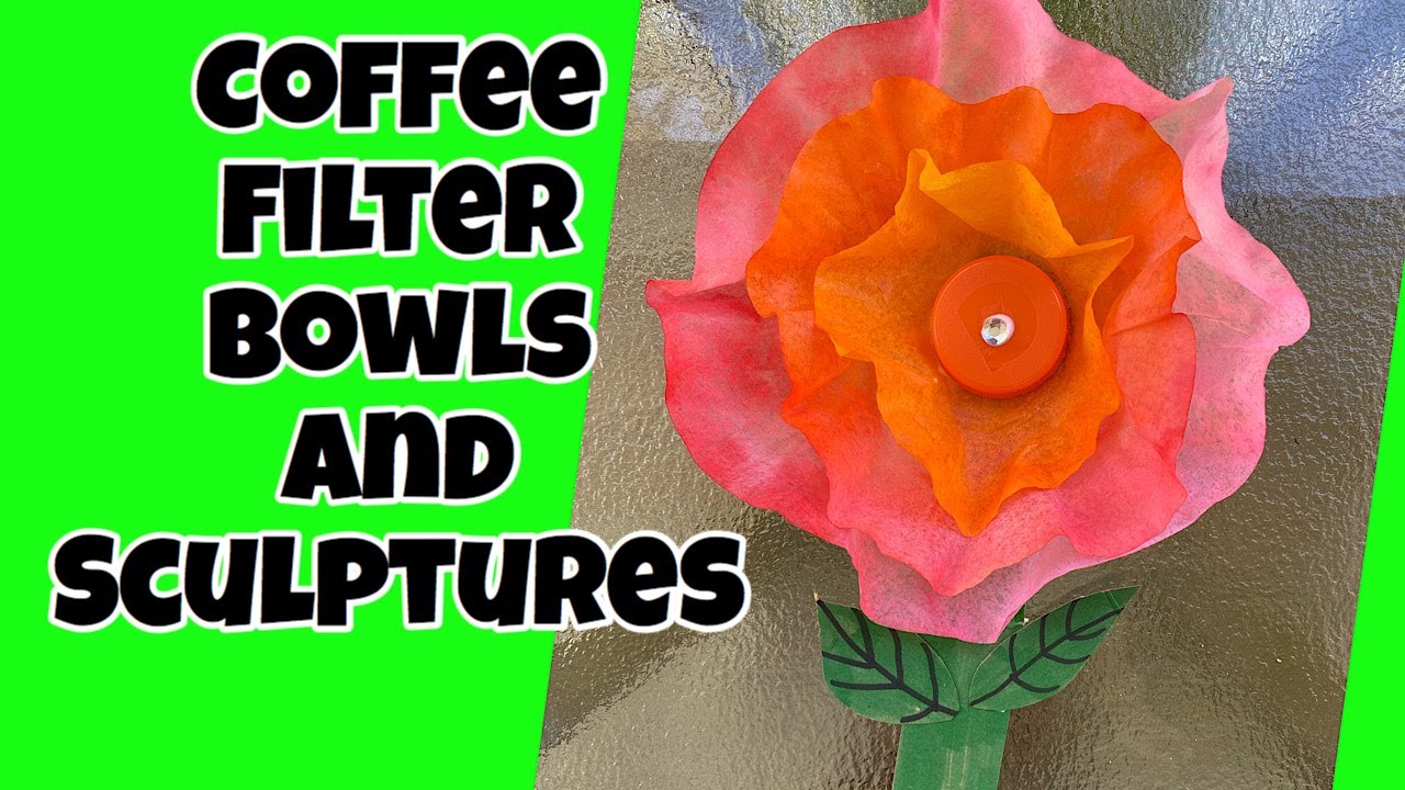 Coffee Filter Sculptures