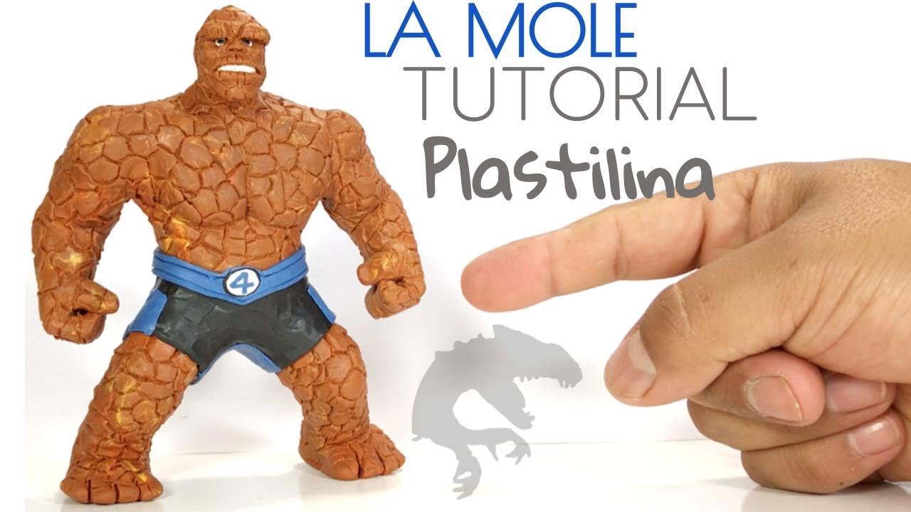COMO HACER A LA MOLE DE LOS 4 FANTASTICOS DE PLASTILINA/ARCILLA  PASO A PASO - POLYMER CLAY