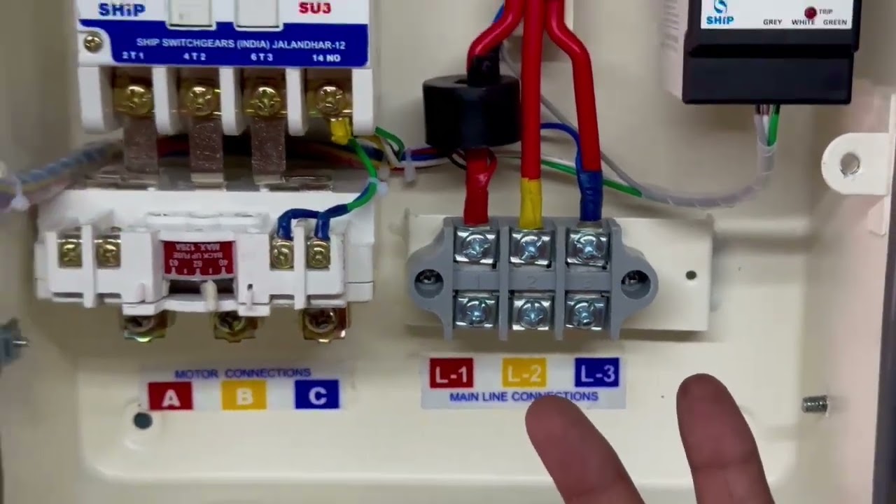 HOW TO USE DOL MOTOR STARTER PANEL AND THEIR CONNECTION IN SIMPLE WAY.