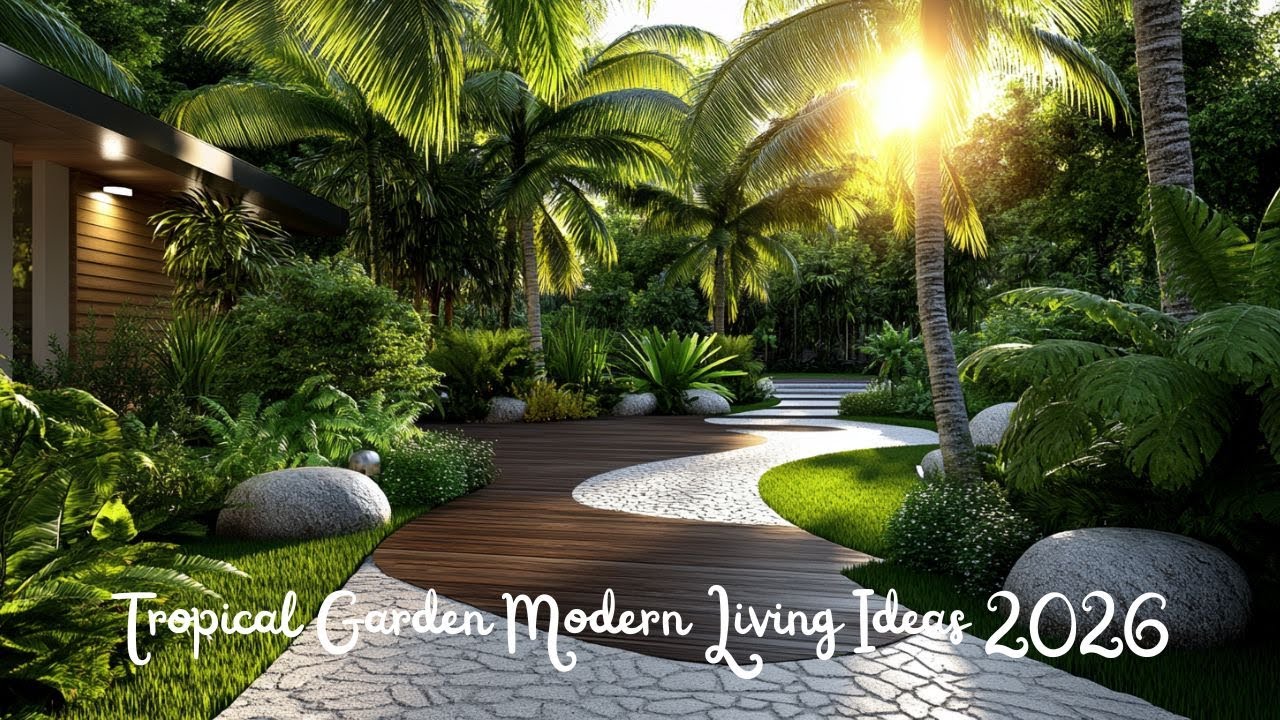 Luxury Tropical Garden Design for Small Spaces  Modern Outdoor Living Ideas 2026