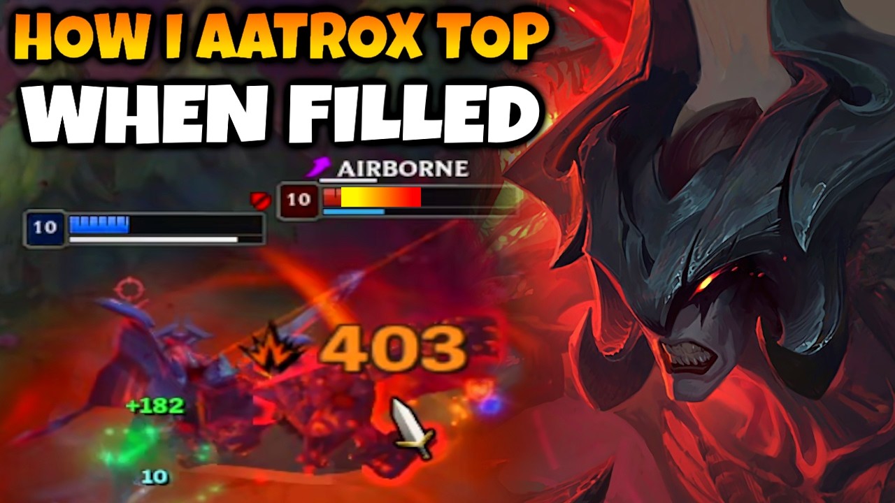 How I play Aatrox Top when filled cuz I find his kit fun