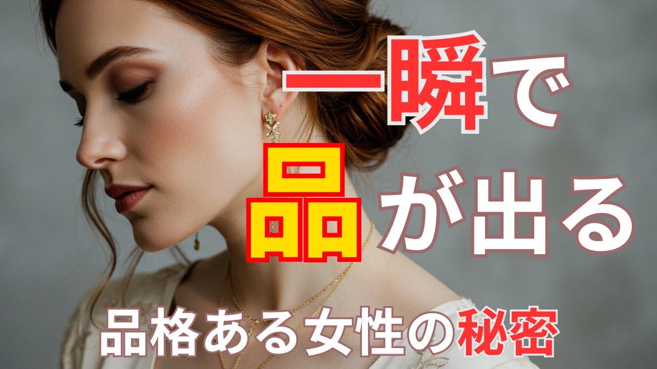【 上品な女性 】一瞬で惹きつける ｜ 品格ある女性の特徴と習慣【 スピリチュアル 習慣 内面美 】