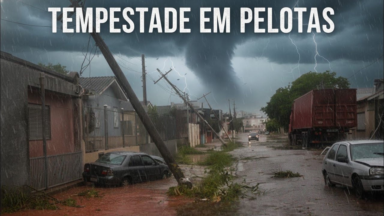 🔴⛈️TEMPESTADE SEVERA EM PELOTAS/RS