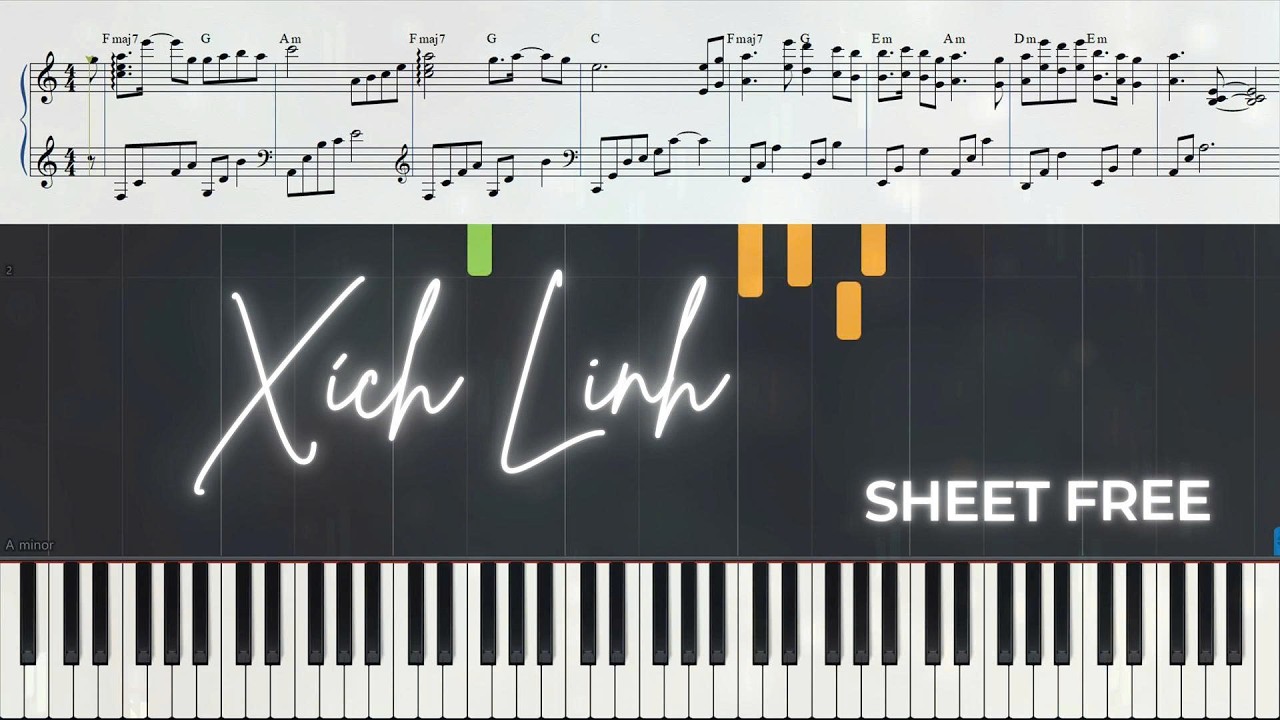 XÍCH LINH-Chấp Tố Hề | (Piano Cover) | Sheet Music Free