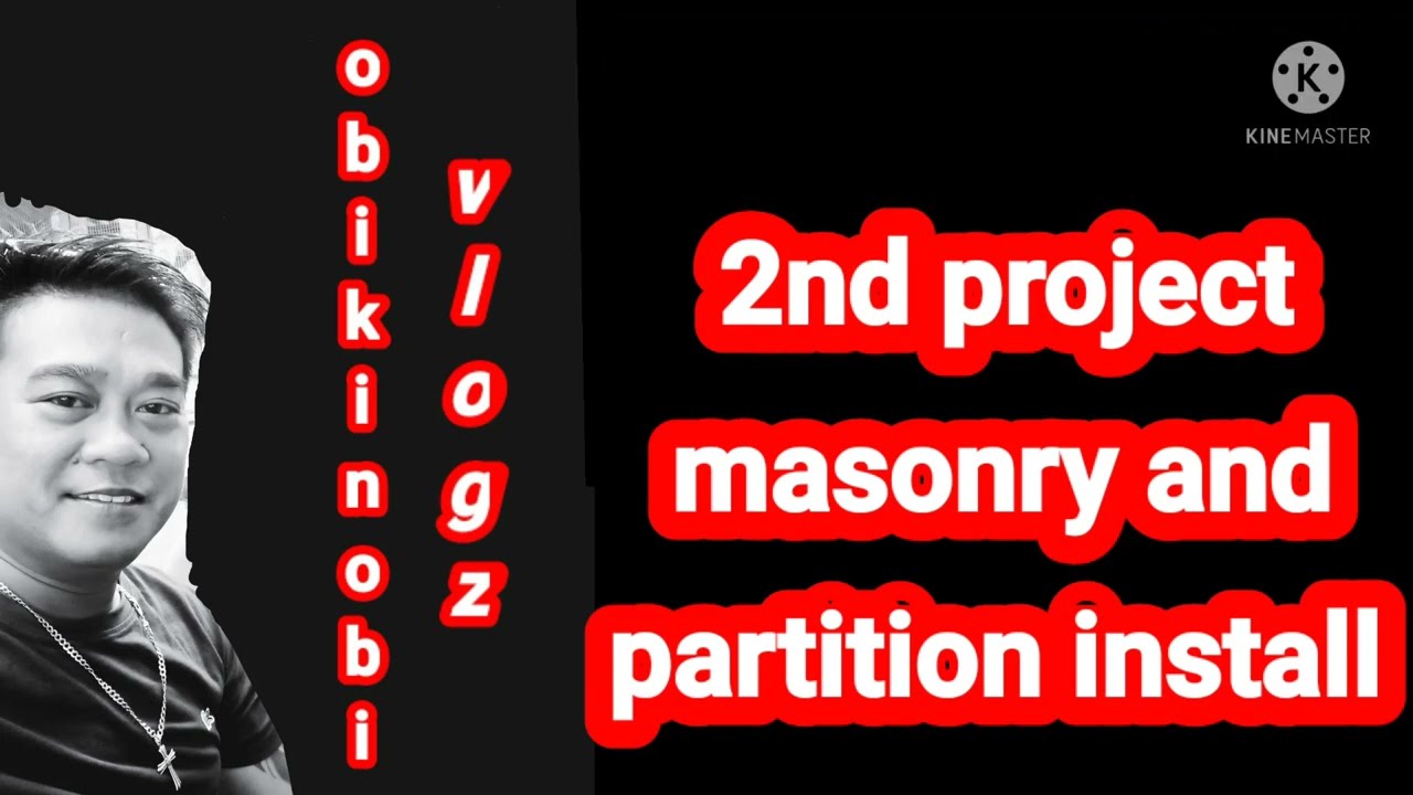 Step by step masonry at partisyon ng kwarto