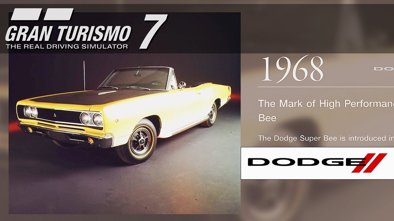 GRAN TURISMO 7 Museum - The History Of Dodge - Playstation 5 [4k]