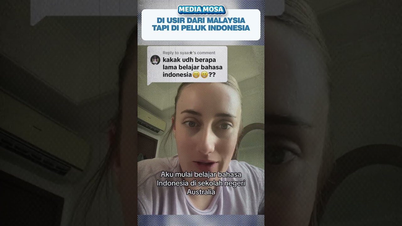 BULE MALAH SUKA BELAJAR BAHASA INDONESIA #mediamosa #bule #indonesia
