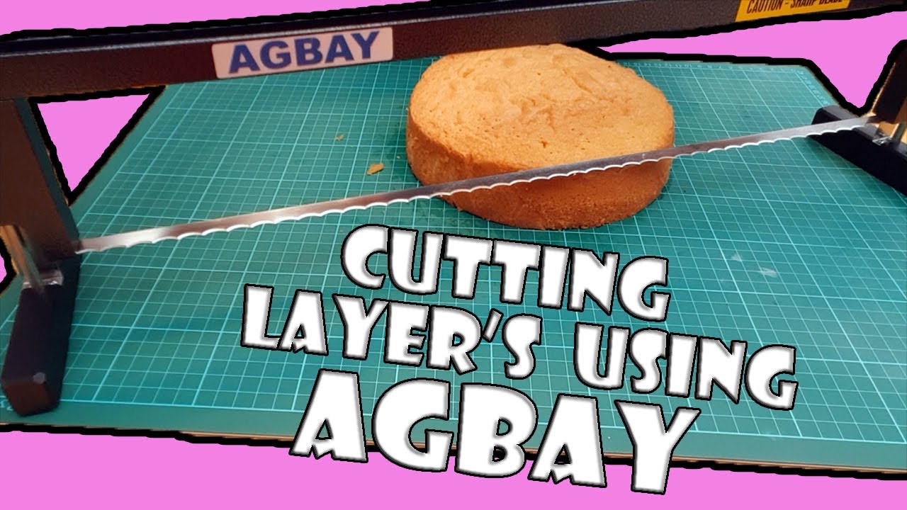 Agbay Single Blade Cake Leveler | Cutting Layers With Sal's Cake's n Bake's