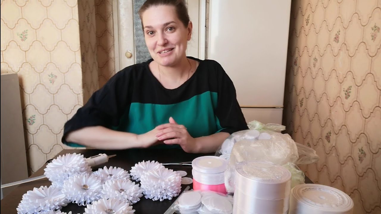 Влог: Готовлю очередную поставку бантиков//Новая модель бантиков ручной работы//Делюсь красотой.