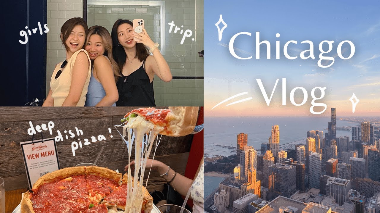 chicago vlog｜芝加哥三日女生行🍹: 吃深盤披薩🍕/俯瞰城市景觀🏙/坐船欣賞城市建築🚢