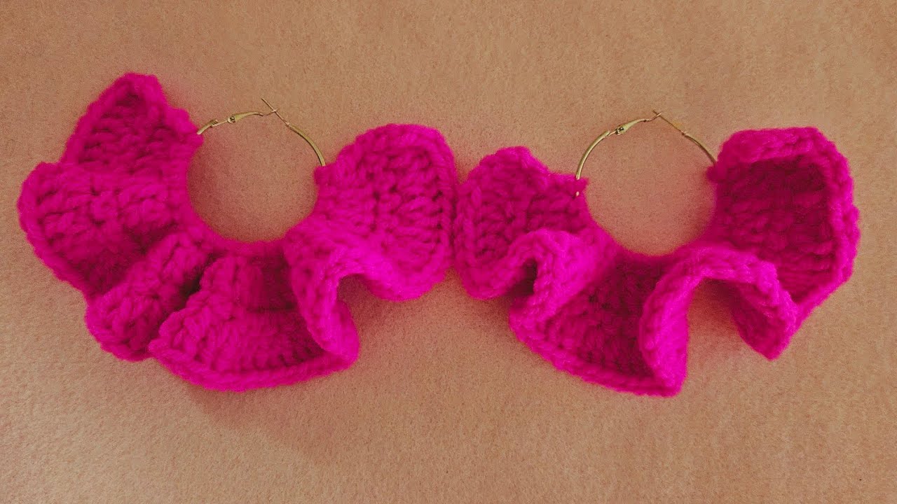 Crochet Ruffle Hoop Earrings: The Perfect Accessory for Any Occasion