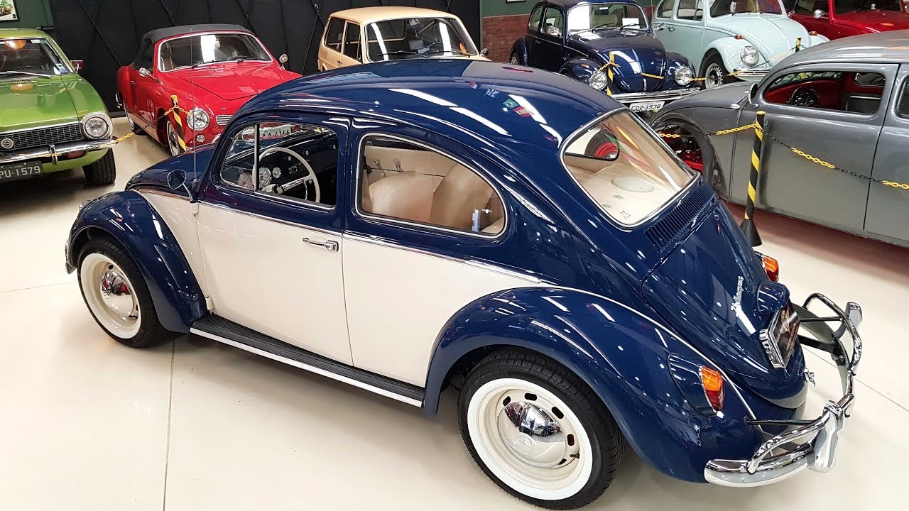 Restauração do Fusca Azul e Bege 1968- MARAVILHOSO! - Trocar Autos Antigos