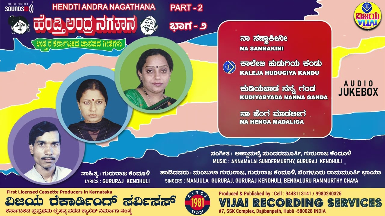 ಹೆಂಡ್ತಿ ಅಂದ್ರ ನಗತಾನ | Part 2 | ಉತ್ತರ ಕರ್ನಾಟಕದ ಜಾನಪದ ಗೀತೆಗಳು | ಗುರುರಾಜ ಕೆಂಧೂಳಿ | @VRS1981 ​