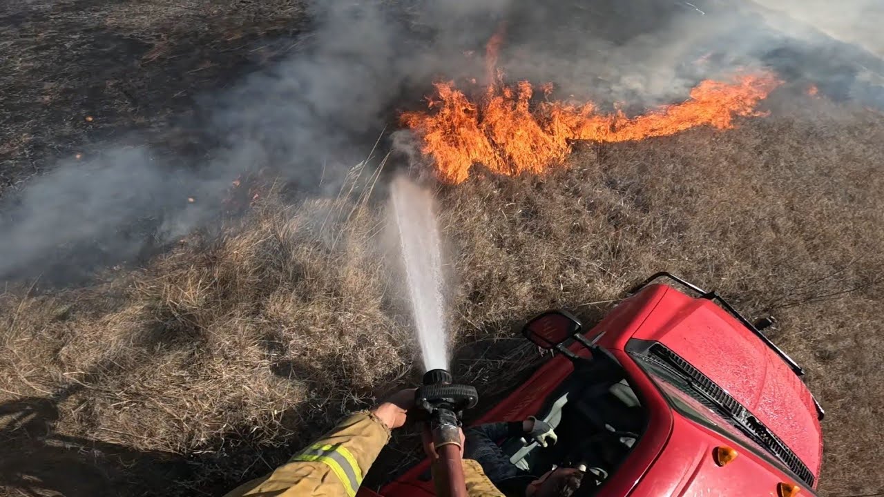 350 on a medium grass fire