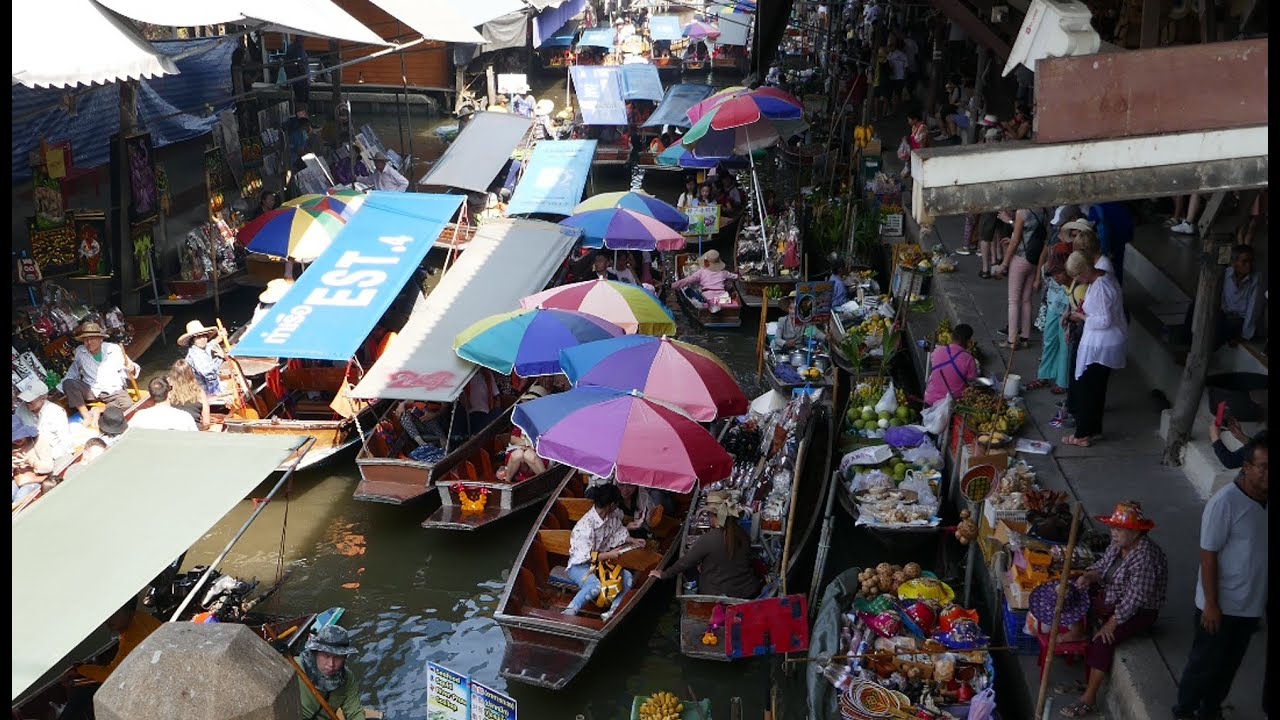 FOLLOW THE MEKONG 2019 TOUR (PART 1) Thailand: Long Tail Boats; floating market of Damnoen Saduak