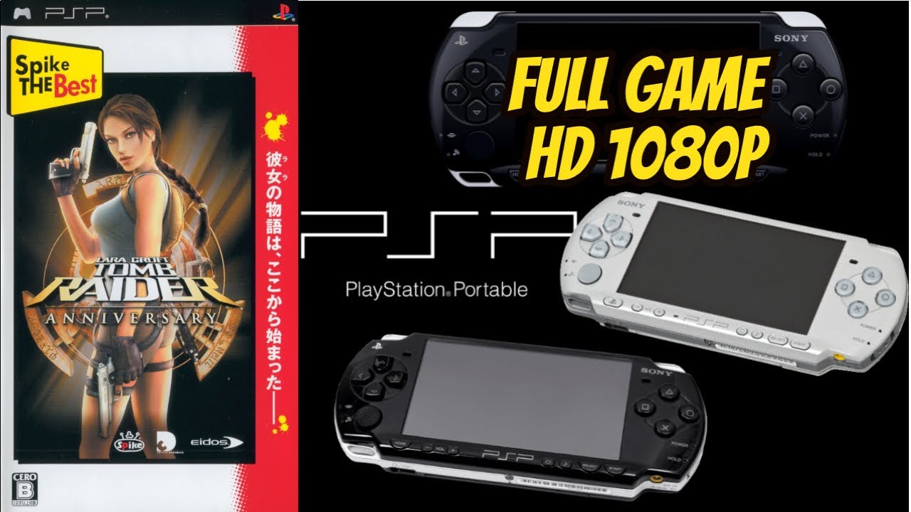 Tomb Raider: Anniversary [PSP] (Japan Version) 100% SECRETS Walkthrough Playthrough Full (HD, 60FPS)