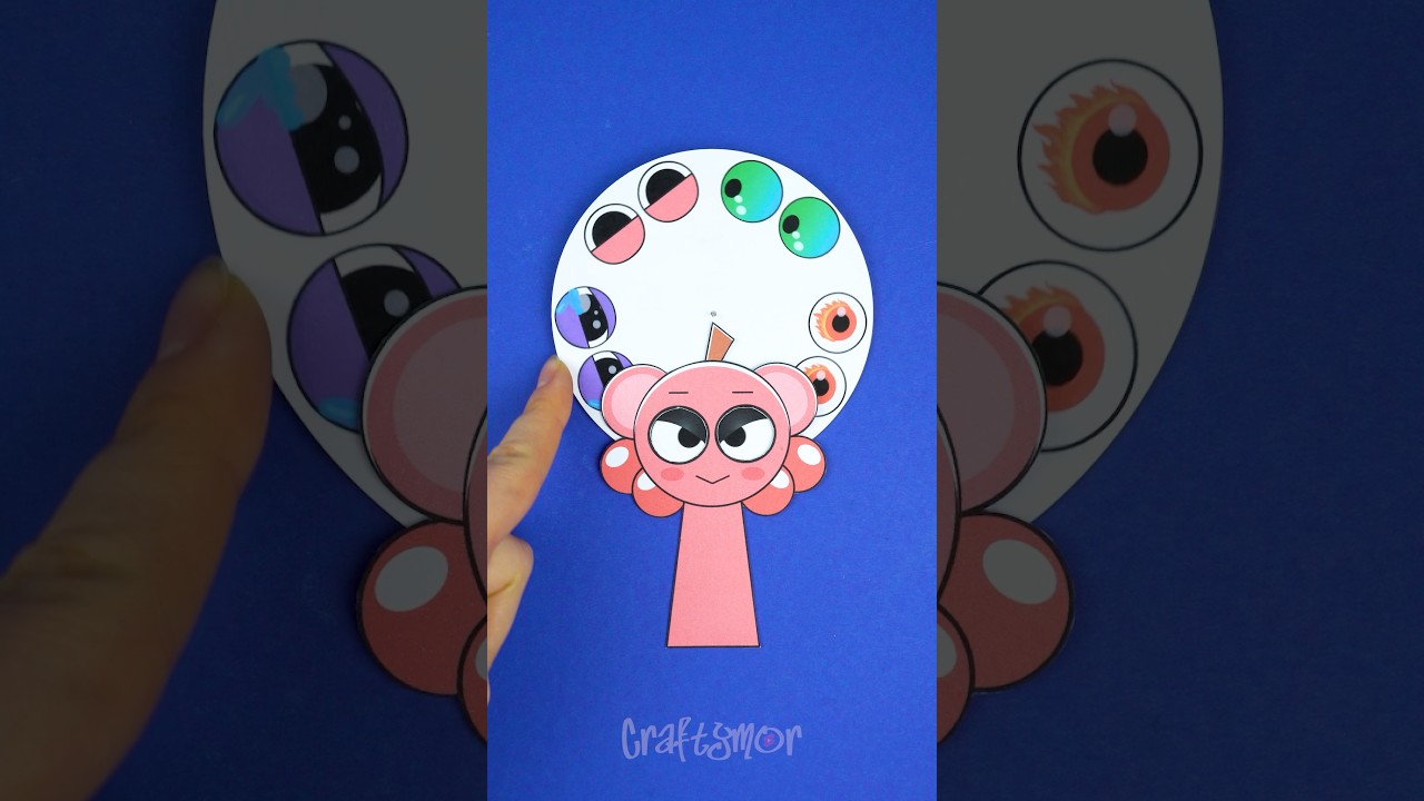 Sprunki Berry Incredibox In Paper Craft Eyes Challenge 