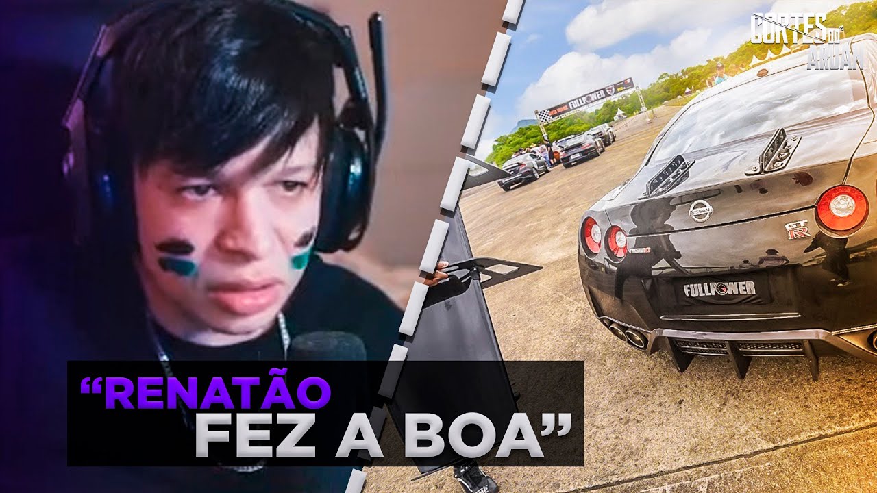 ARUAN REAGE A TIREI O AEROFOLIO DO GTR E ME SURPREENDI COM A GRANDE FORÇA - Cortes do Aruan