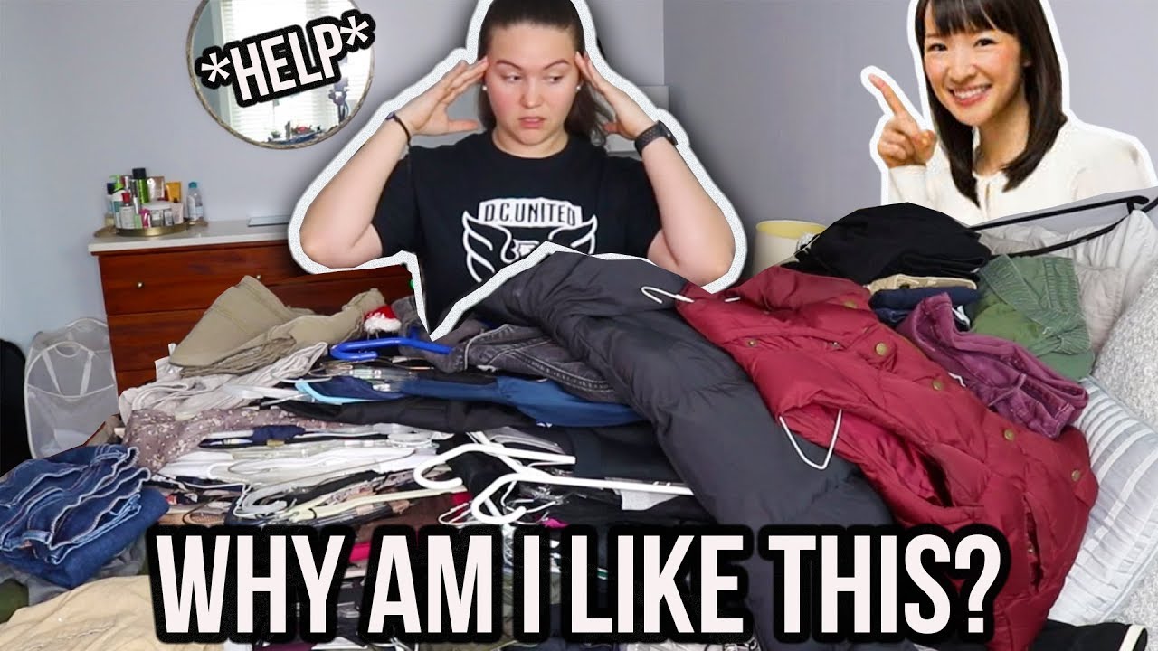 HOARDER TRIES THE KONMARI METHOD BY MARIE KONDO