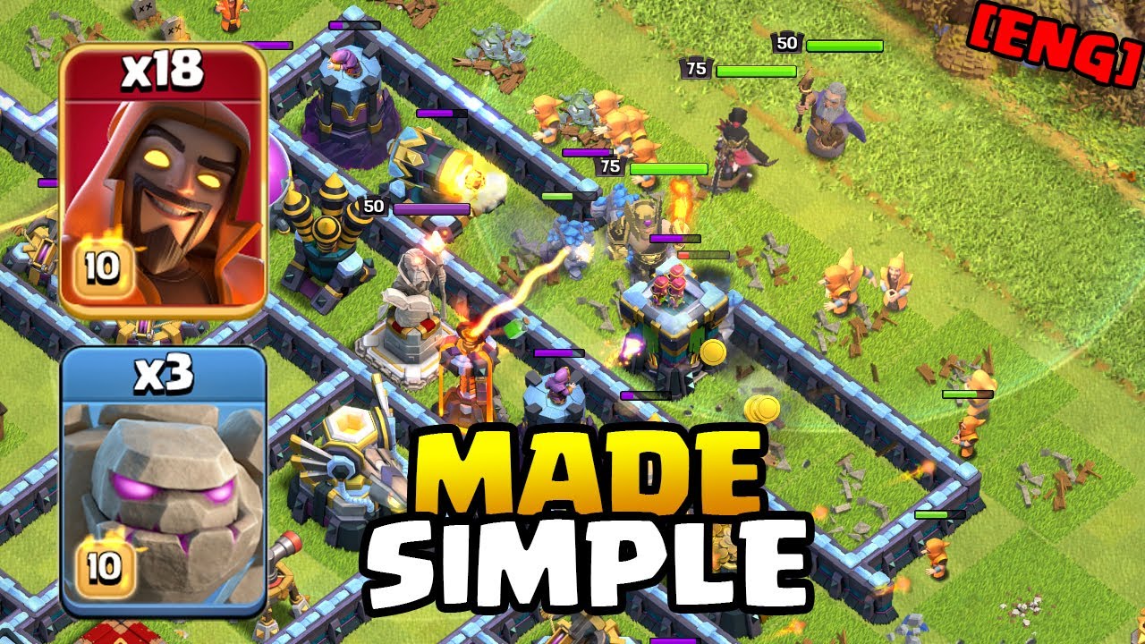 3 Star Strategy made Simple | Mass Super Wizards | #clashofclans