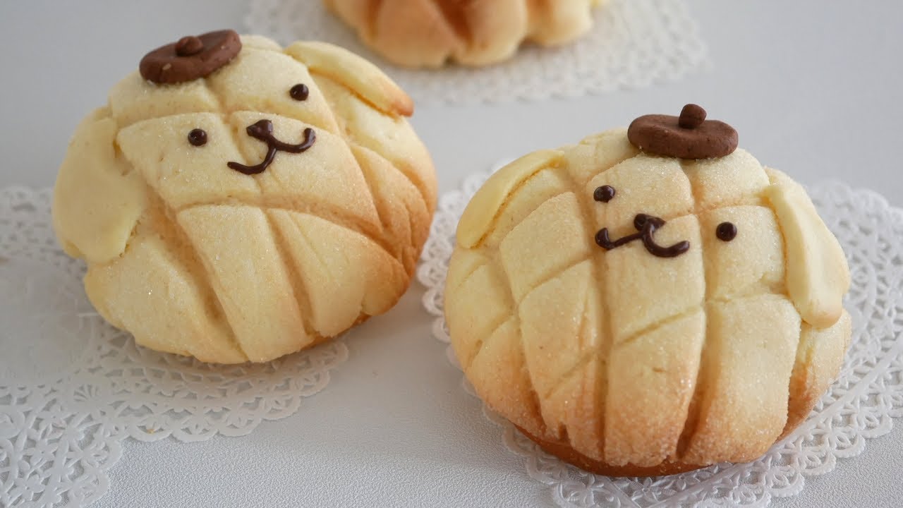 ポムポムプリンなメロンパン♡ | Melon pan Bread - A Sweet Japanese Treats