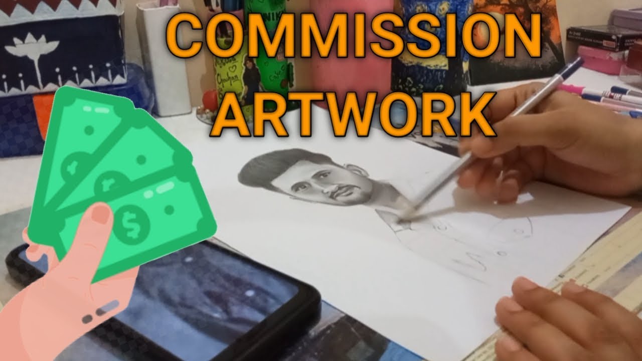 Commission artwork / How I draw  commission work / portrait
