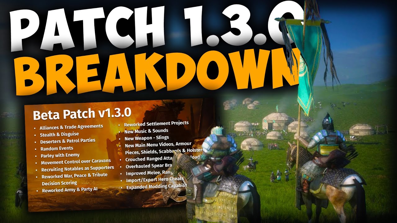 Bannerlord Update 1.3.0 FULL Breakdown | New Features & Changes