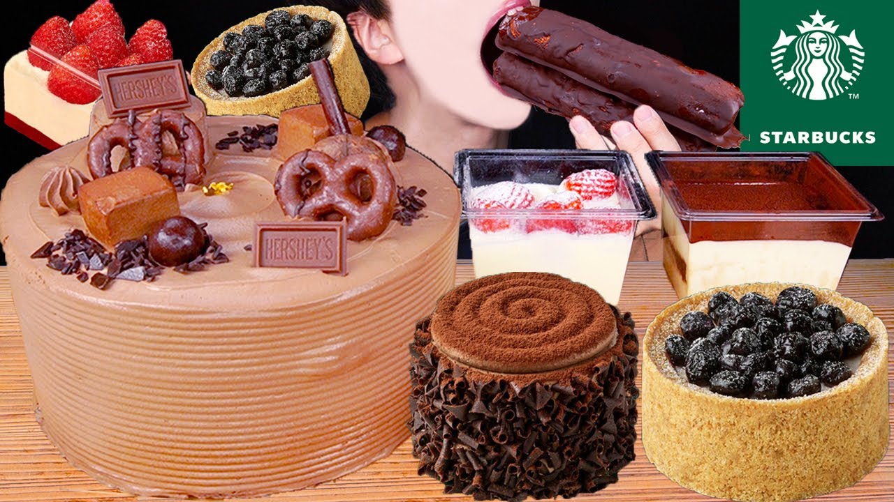 ASMR HERSHEY'S CHOCOLATE ICE CREAM CAKE MAGNUM MALTESERS NUTELLA TWIX DESSERT MUKBANG먹방EATING SOUNDS