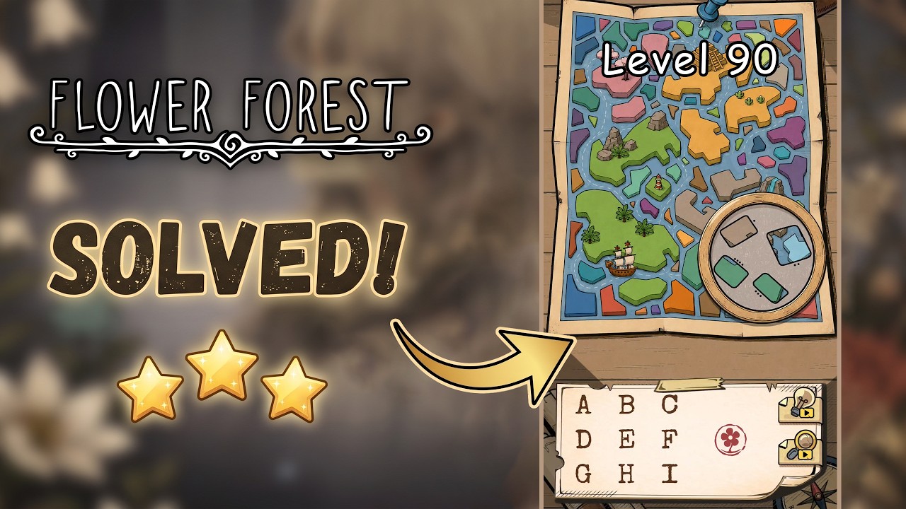 🌸 Flower Forest - Word Puzzle | Level 90 Walkthrough & Solution [iOS/Android] 🧠