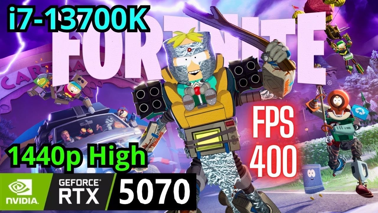 Fortnite RTX 5070 + i7-13700K, 1440p High