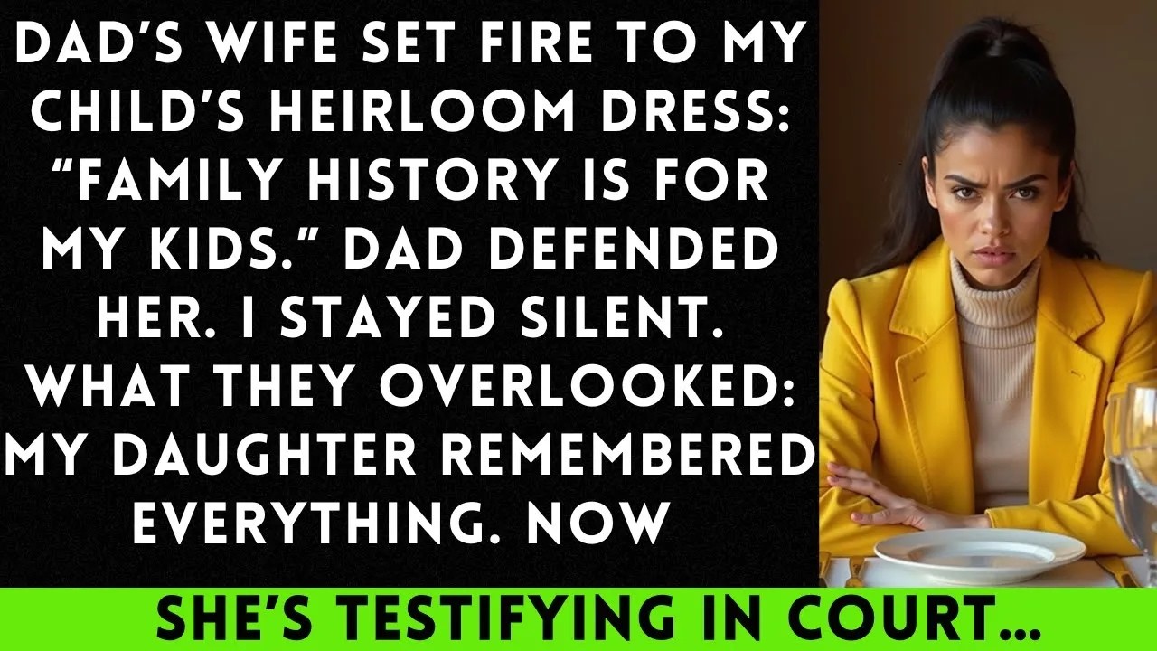 Dad's Wife Set Fire To My Child's Heirloom Dress: 'Family History Is For My Kids...